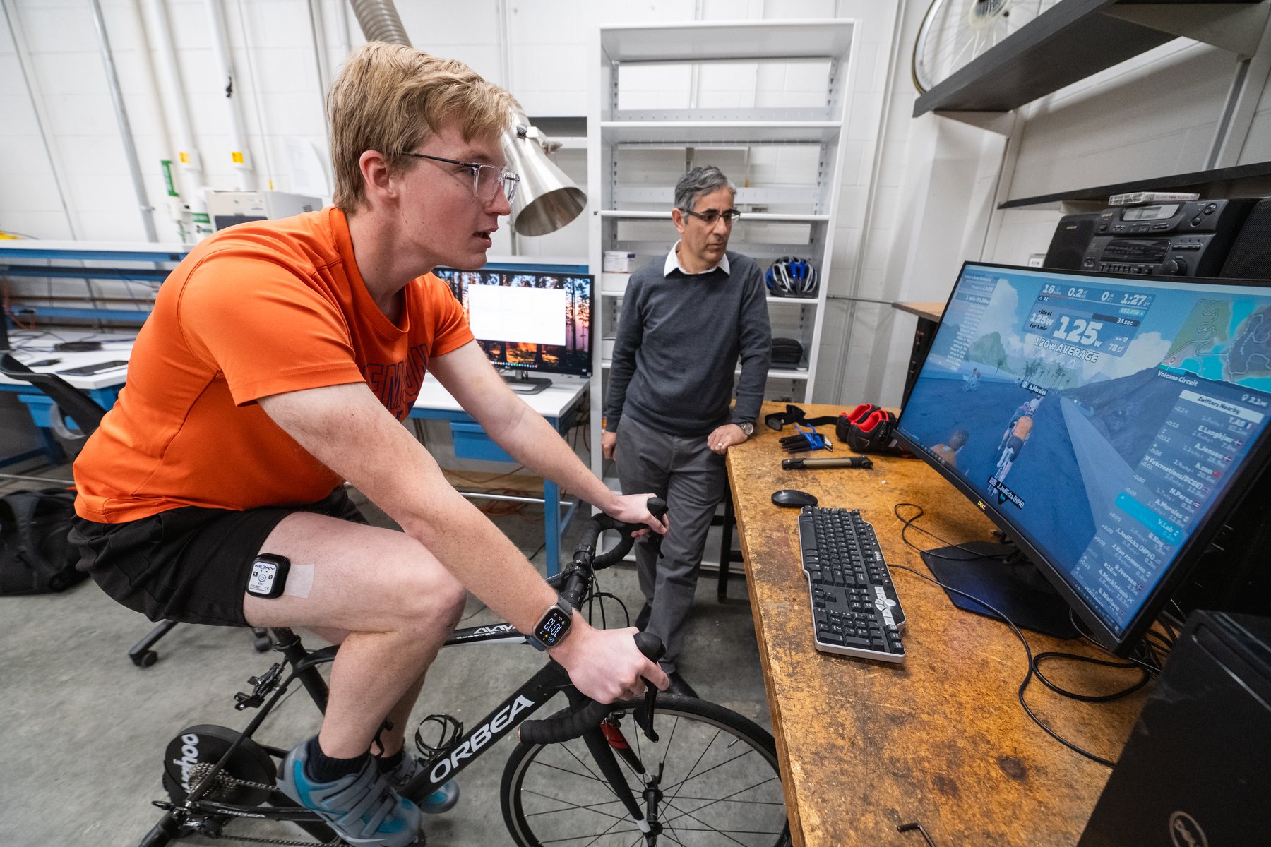 Cycling research testing setup