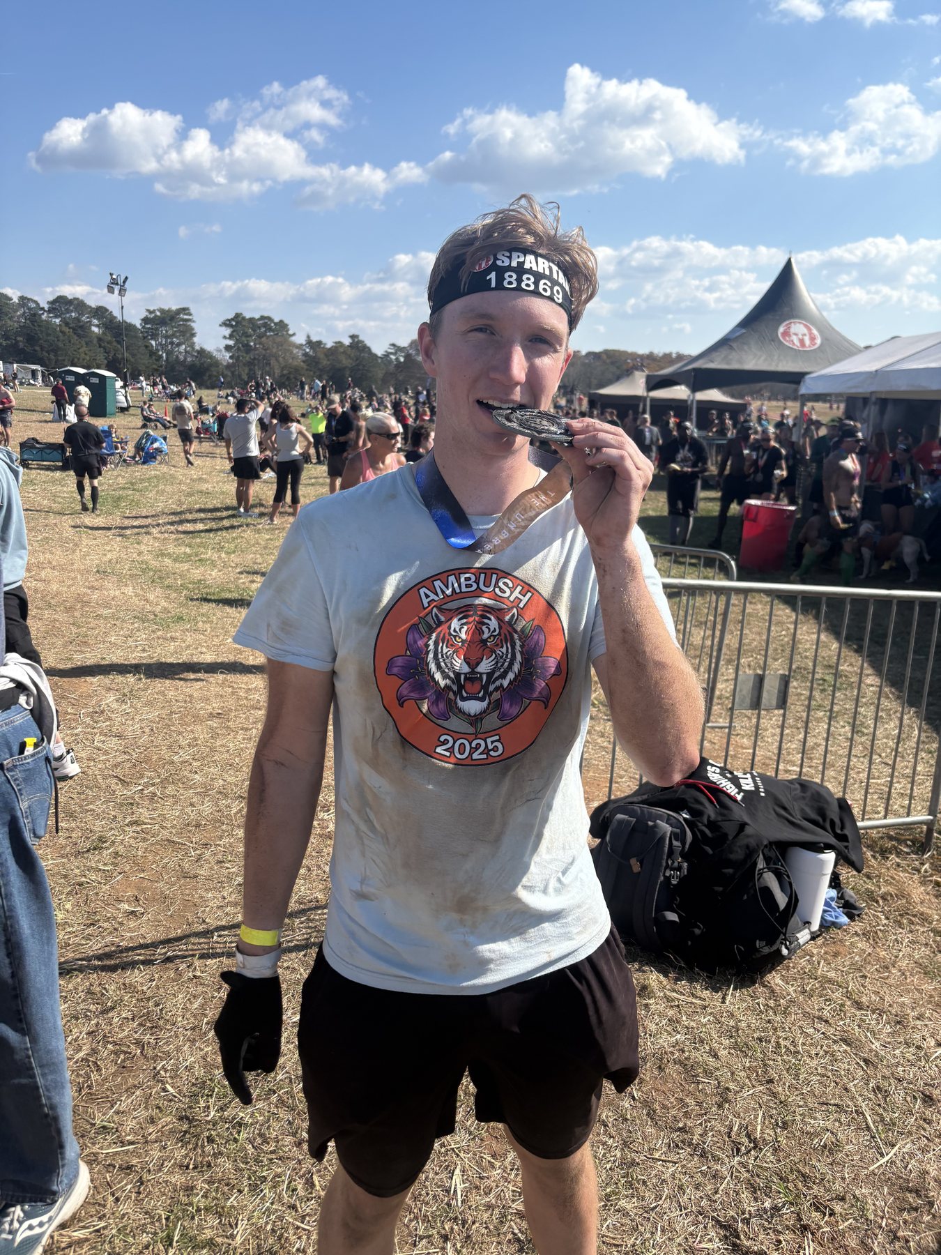 Alex after an endurance race